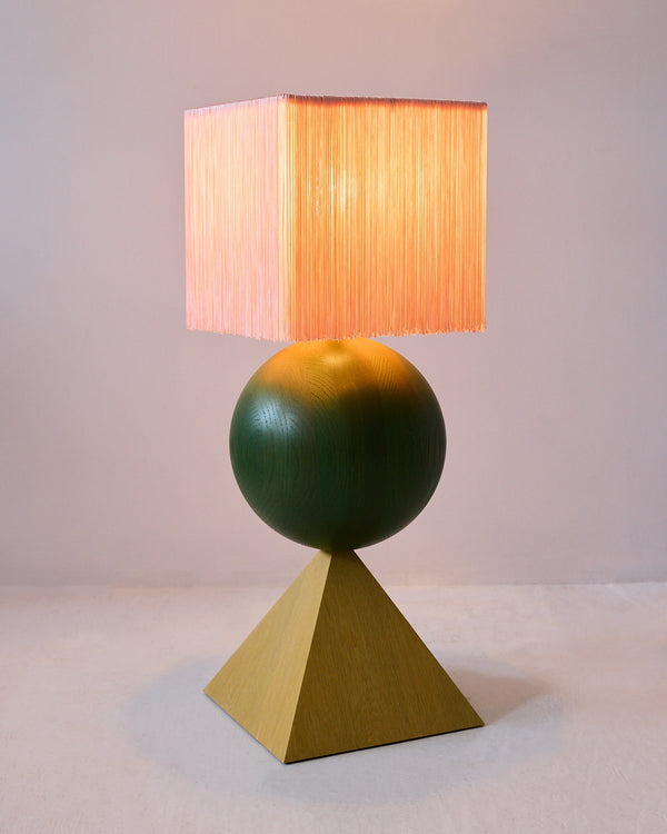 Solid Wood Stack Lamp