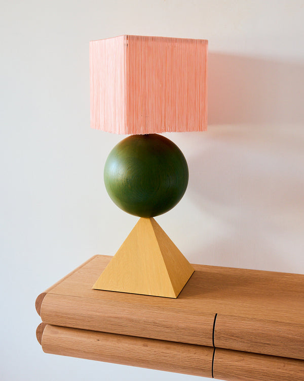 Solid Wood Stack Lamp