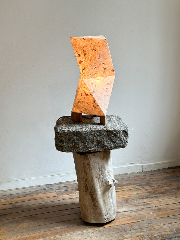 Stone/Wood Stool