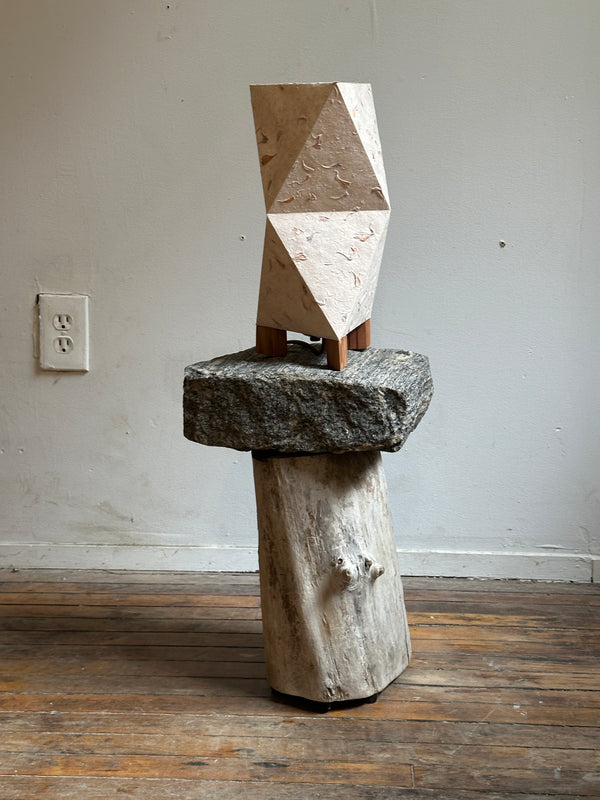 Stone/Wood Stool