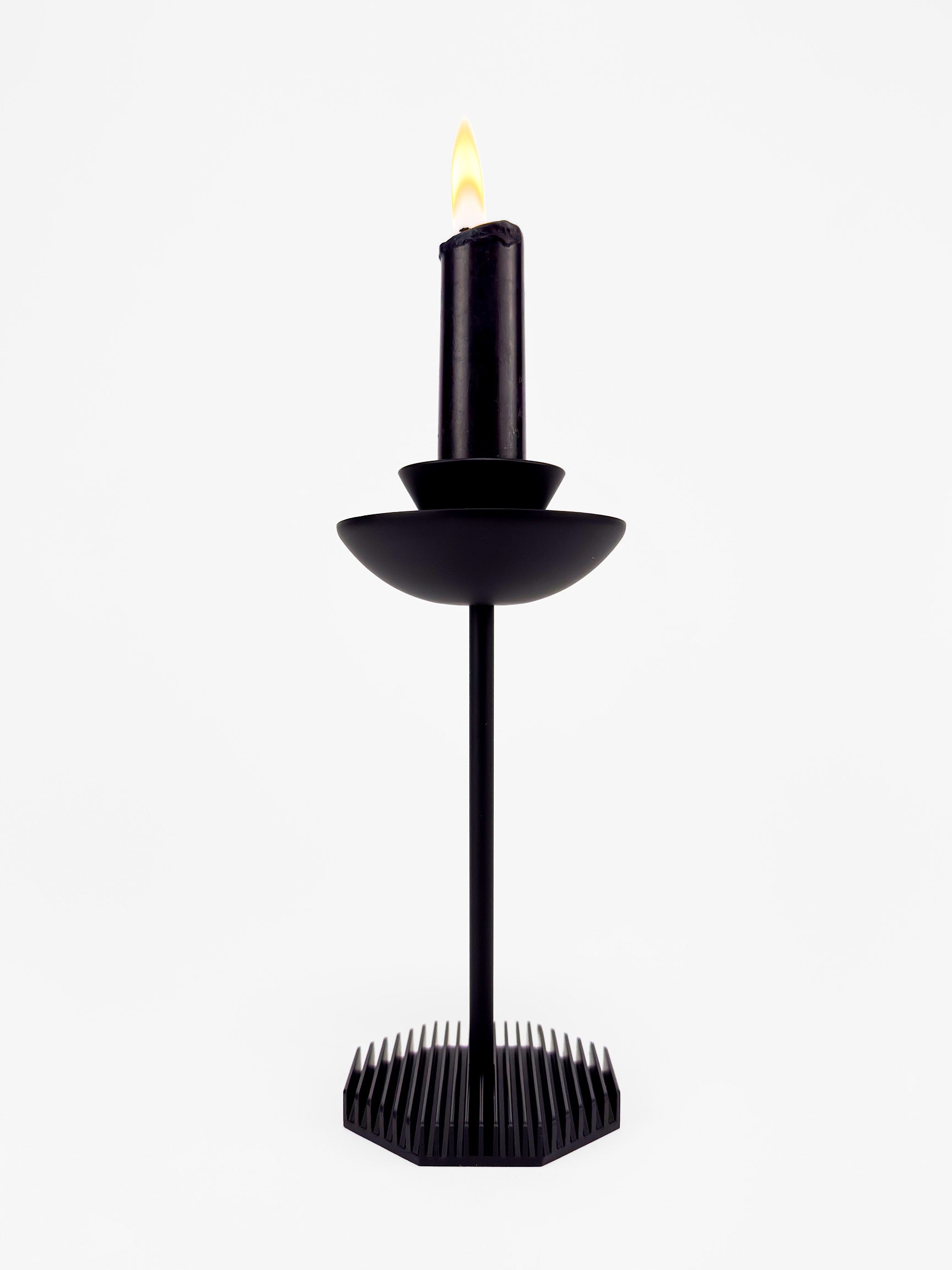 Octagon Candle Stands – Black