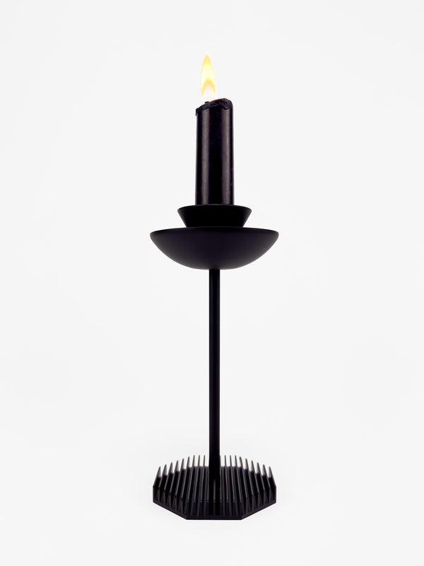 Octagon Candle Stands – Black