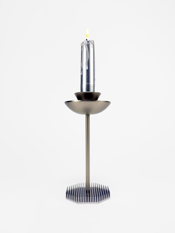 Octagon Candle Stands – Silver