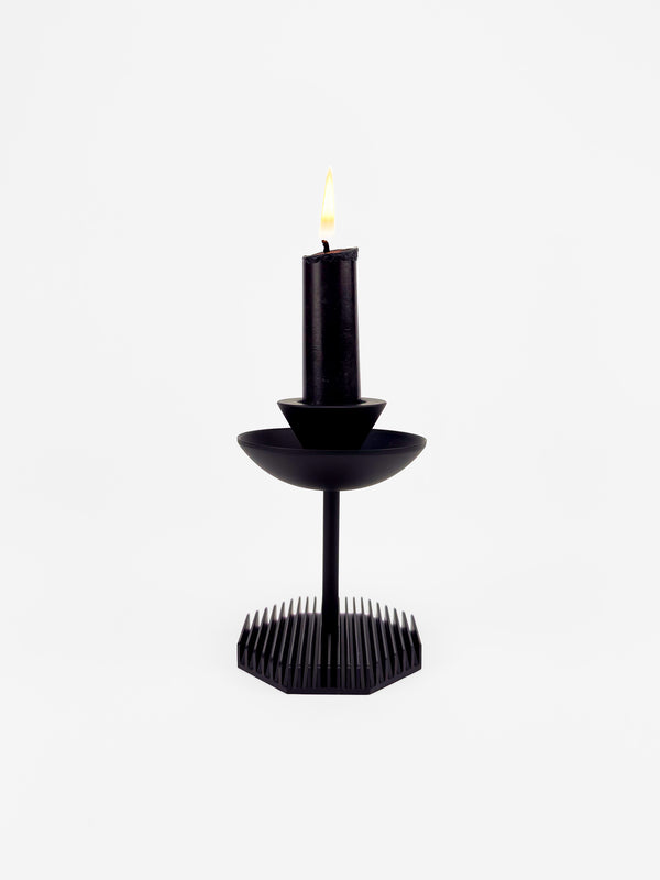 Octagon Candle Stands – Black