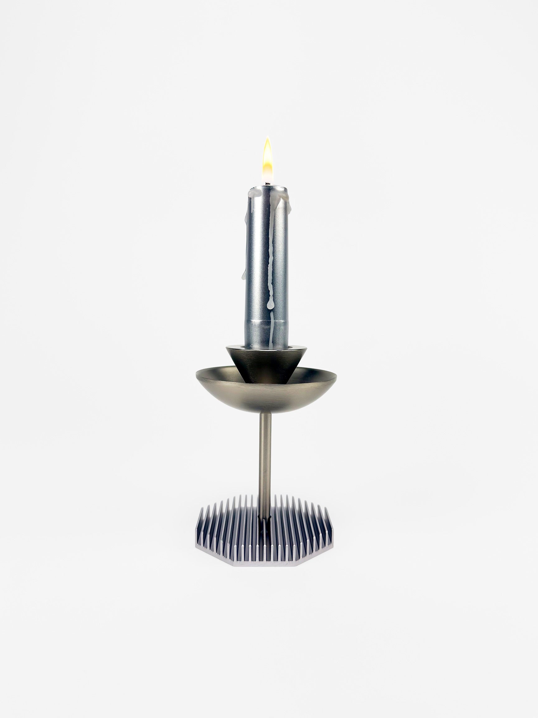 Octagon Candle Stands – Silver