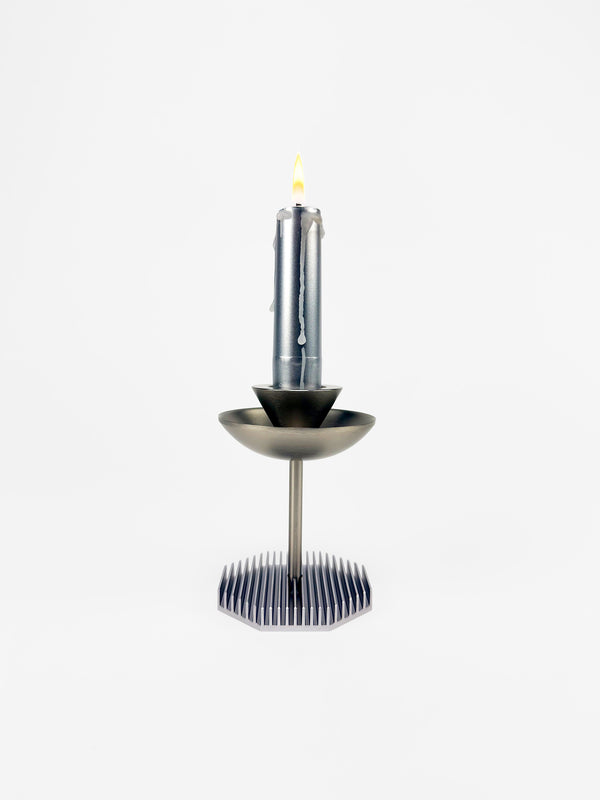 Octagon Candle Stands – Silver