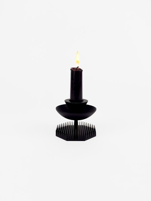 Octagon Candle Stands – Black
