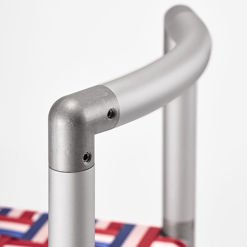 Pipe Chair - Silver Frame with 3 Color Webbing
